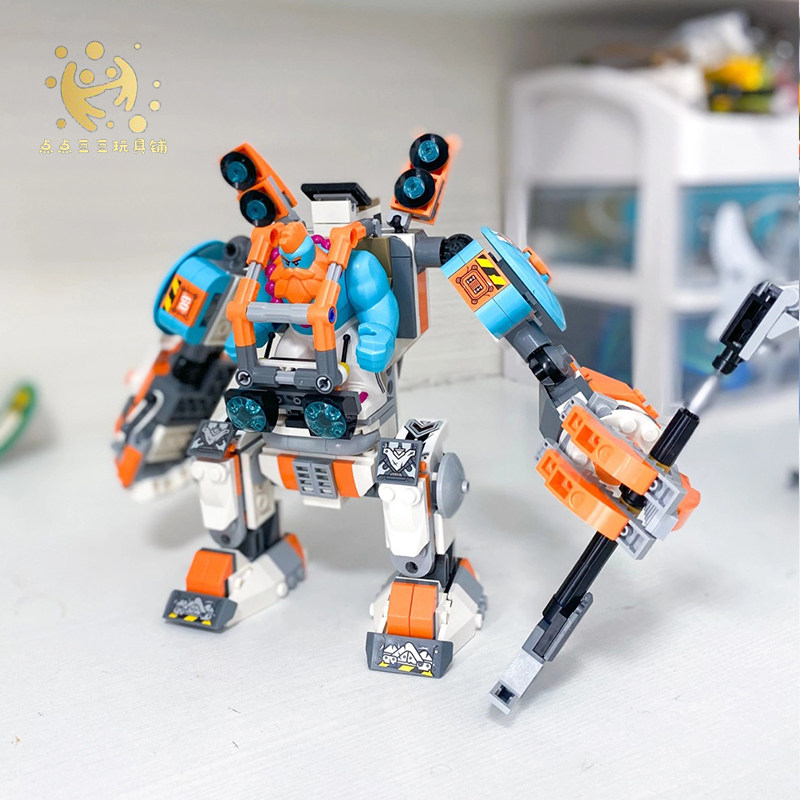 乐高悟空小侠80025沙大力的动力装载装载机机甲塑料积木