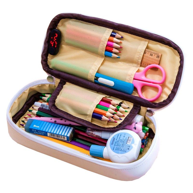 韩国创意密码锁文具盒男女初中学生多功能笔袋小学生大容量铅笔盒