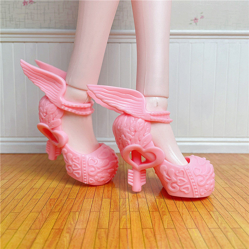 厘米娃娃鞋子高跟鞋bjd3叶罗丽公主平底配饰衣服娃娃