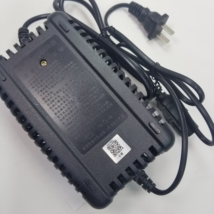 爱玛adzm4812瓶车电动原装安时12ah2048v充电器插头电动车充电器