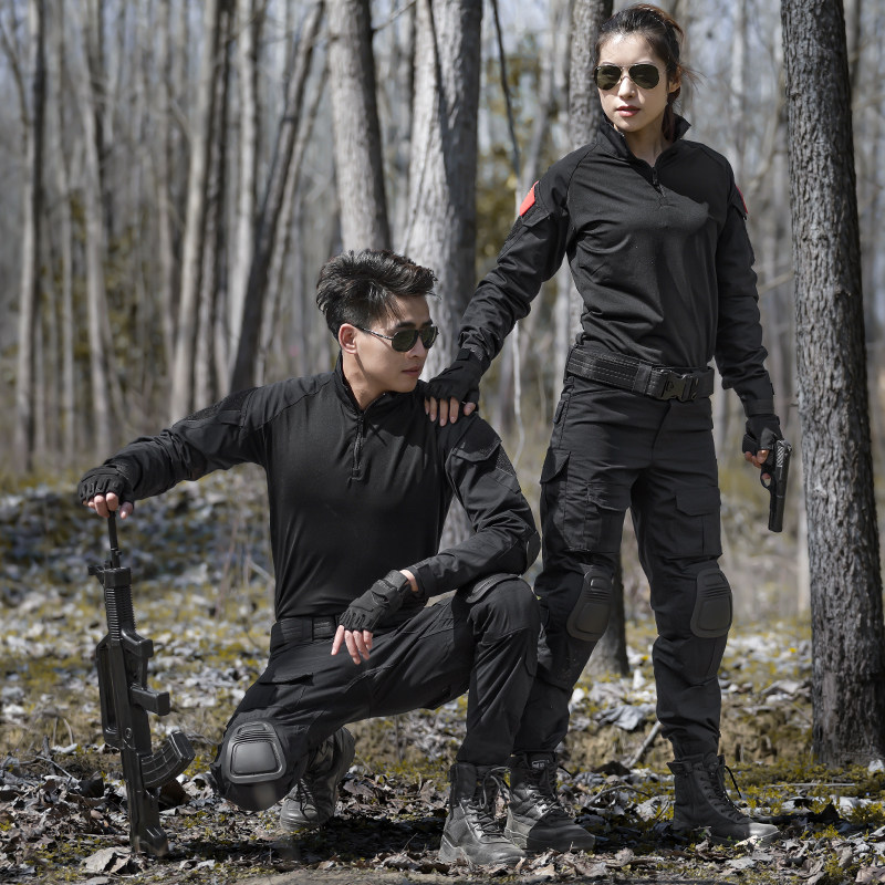 盾郎户外迷彩服套装男特种兵战术蛙人服正品耐磨cs野战装备军装女