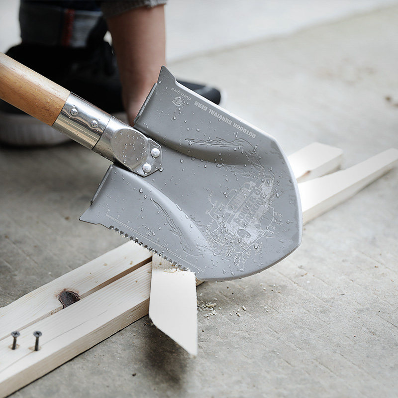 盾郎锰钢战备锹工兵铲205工兵锹兵工铲子军工铲大号铁锹德国军锹