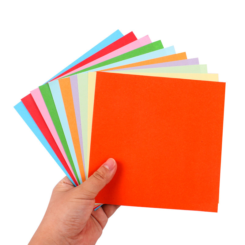 儿童折纸彩色手工纸卡纸幼儿园儿童正方形剪纸千纸鹤折纸彩纸