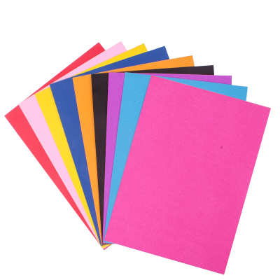 彩色卡纸手工软硬材料剪纸儿童50张10色套折纸