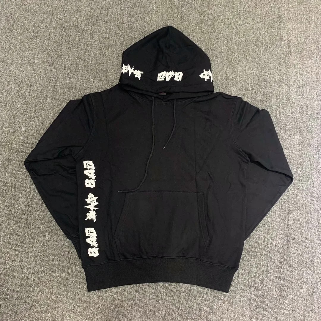 revengebadxxxvibesforeverhoodierapper同款喷绘涂鸦卫衣