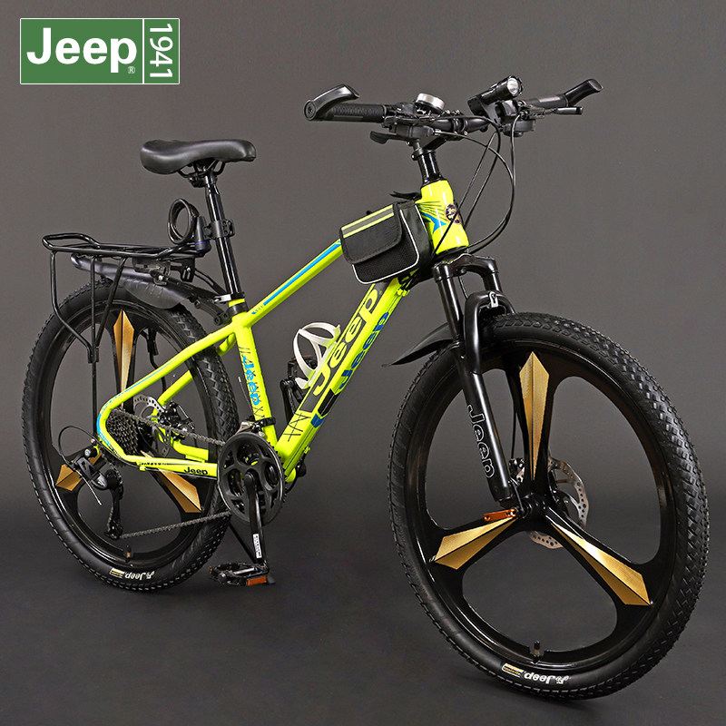 吉普jeep山地自行车26寸双碟成人男女变速越野山地自行车