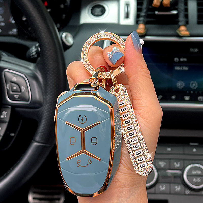 领克钥匙2021新款汽车钥匙包扣领克02车专用保护车用钥匙包