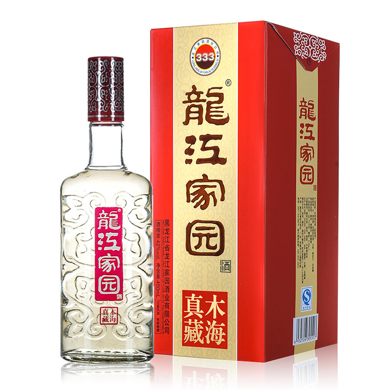 【酒厂直供】龙江家园木海真藏白酒整箱装42度白酒东北450ml*6瓶