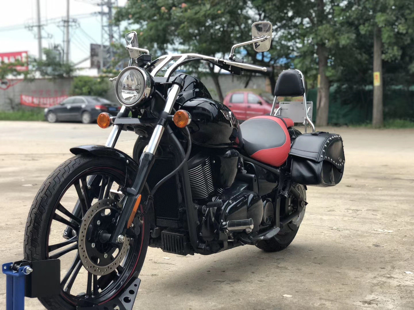 太子二手原装哈雷复古摩托车雅马哈竞速400cc双缸摩托车整车