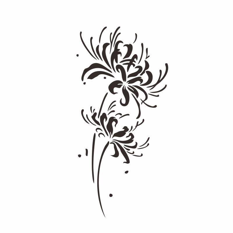 纹身永久模板镂空彼岸玫瑰花遮盖臂环身体彩妆