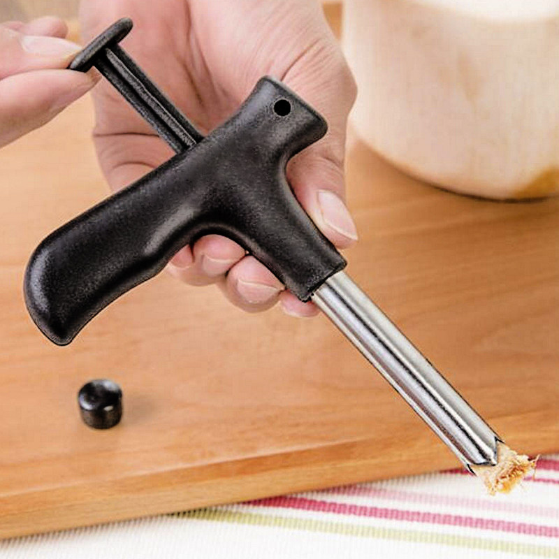 开椰器硬壳椰子开孔器开盖专用刀打孔钻孔开口工具砍椰青开壳神器