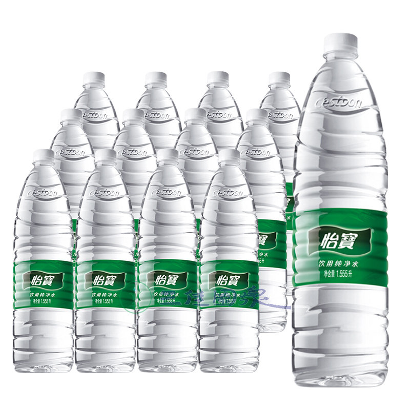 怡宝饮用水 纯净水大瓶1555ml*12瓶2箱 组合装 送货上门 多省包邮