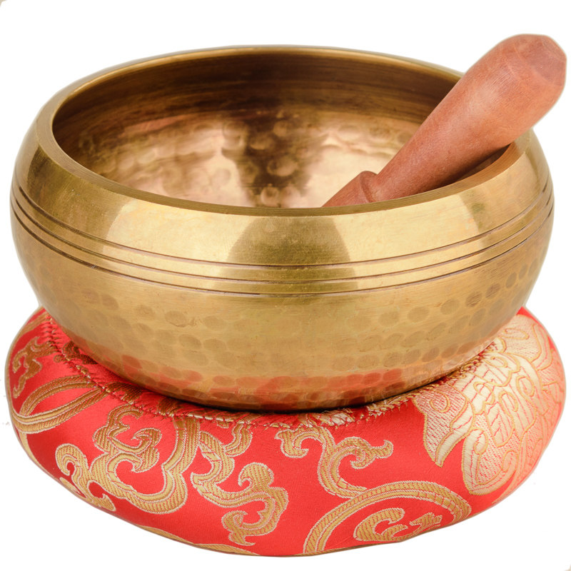 百纳源金钵转铜钵佛音碗尼泊尔手工佛教静心钵颂修行摆件