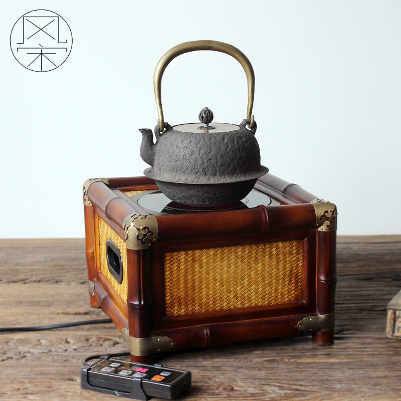 竹制电陶竹炭炭炉烧炭碳炉煮水茶炉烧水茶道茶道