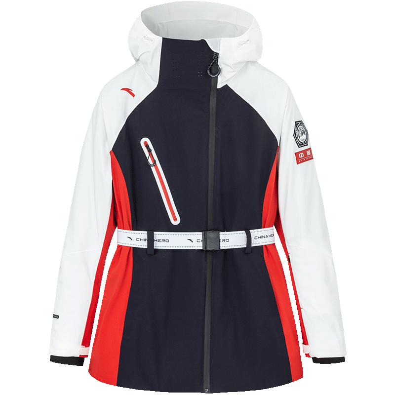 安踏女款外套2022年冬季新款滑雪棉服防水透湿运动茄克