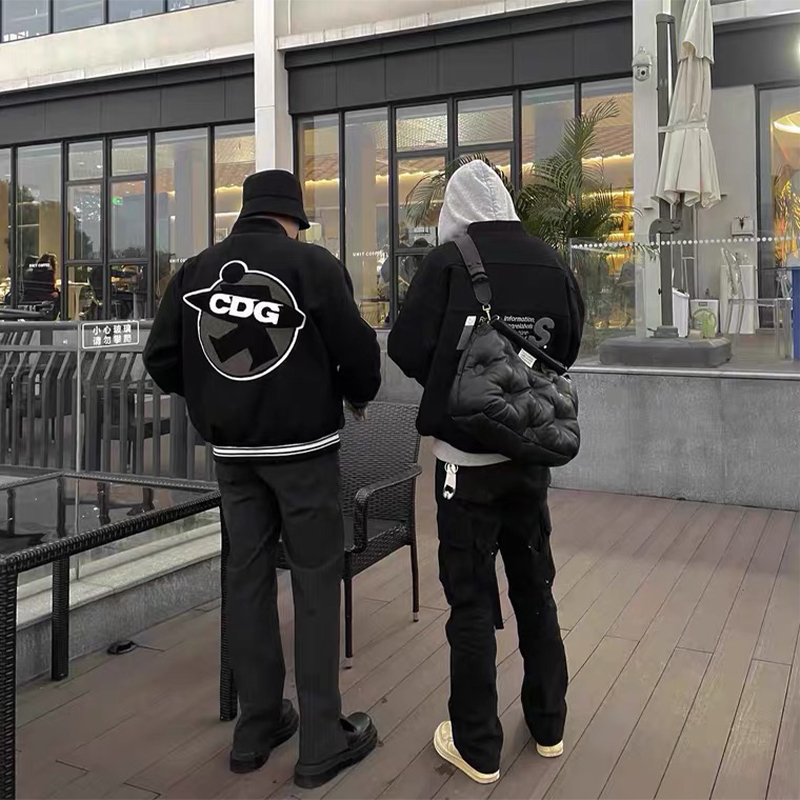 /现货/stussy40周年CDG联名KENJIMA同款高街vibe风棒球服夹克外套