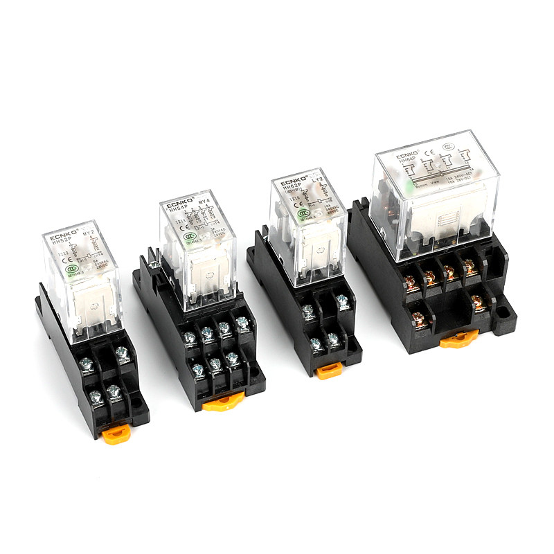 hh54p小型中间电磁继电器hh52pjqx13f交流220v继电器