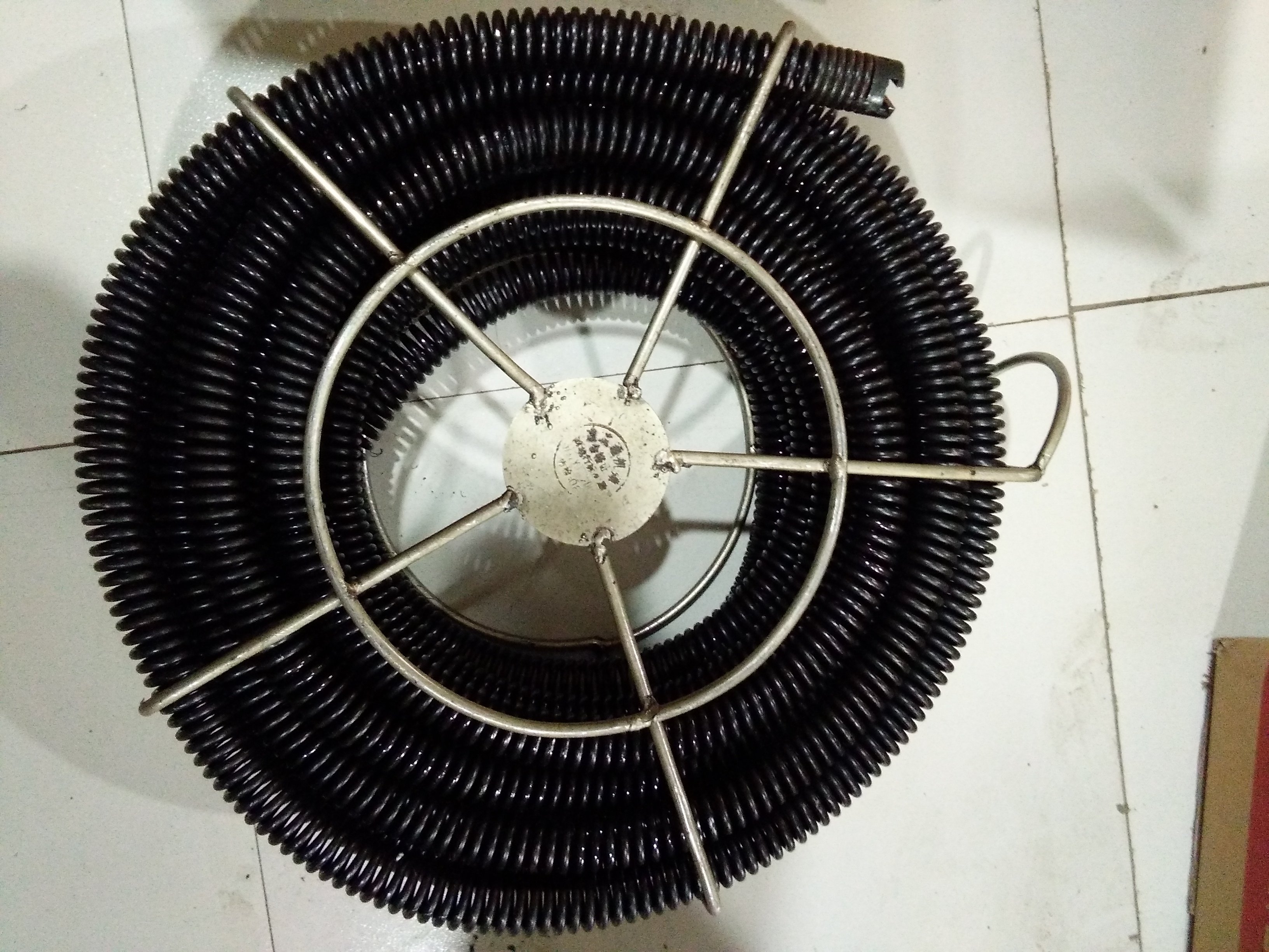 200型疏通机专用加密弹簧20米4节 通下水道 大型室外管道清理工具