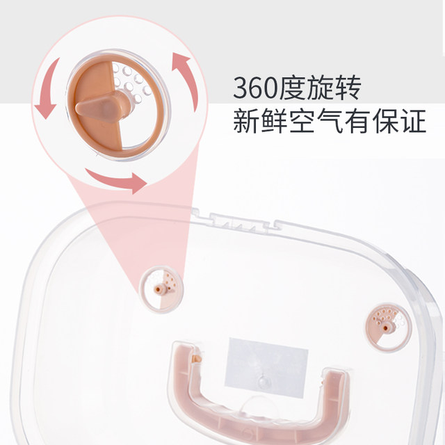 Baby bottle storage box portable large baby tableware storage box milk bottle drain with lid dust-proof drying rack Baby bottle storage box portable large baby tableware storage box milk bottle drain with lid dust-proof drying rack