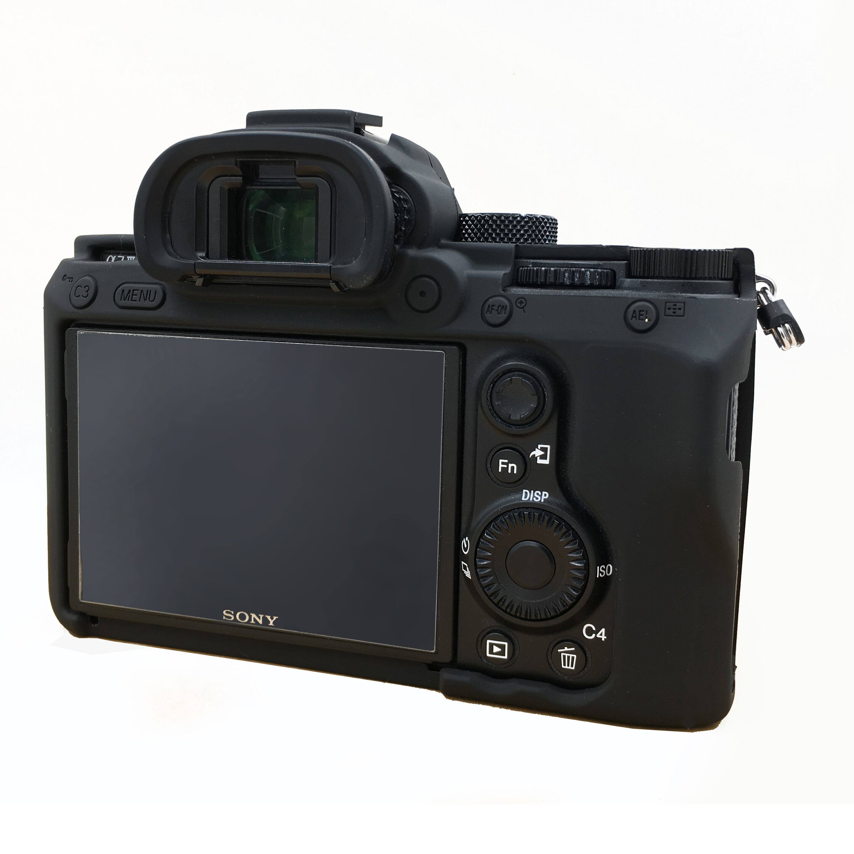 索尼a7r3钢化皮套保护套微单a7m3a7rm3a7r4硅胶数码相机包