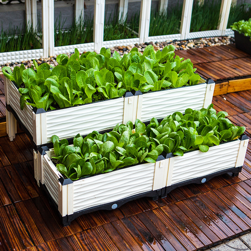 特大阳台蔬菜种植户外园艺组合花盆长方形一米花盆