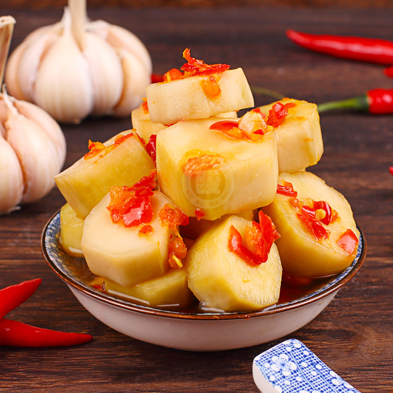 甜甜都安酸 广西酸野酸特产酸甜西兰花梗腌制咸菜酱菜泡菜