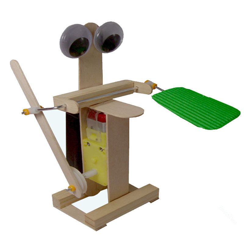 科技小制作小发明diy摇扇子机器人雪糕棒创意手工创新玩具