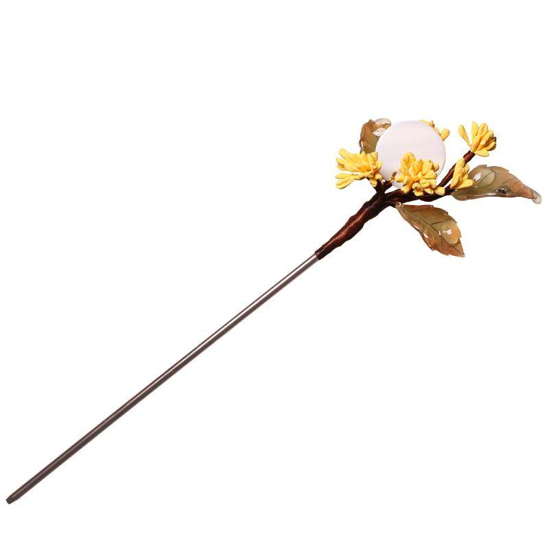 月桂服明发簪宋代古风簪花头饰钗汉热缩小发发饰