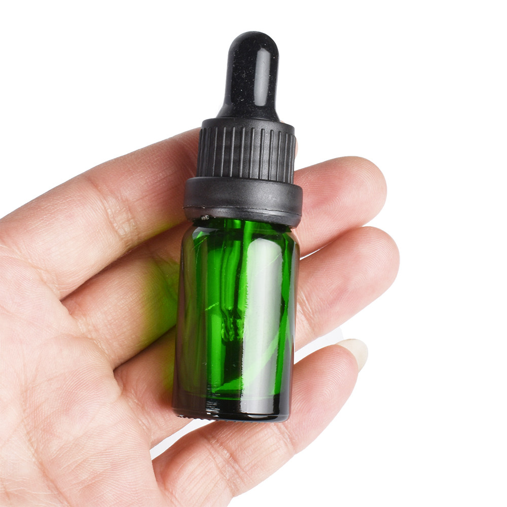 未南绿色玻璃精油分装滴管精华液药油吸管便携化妆