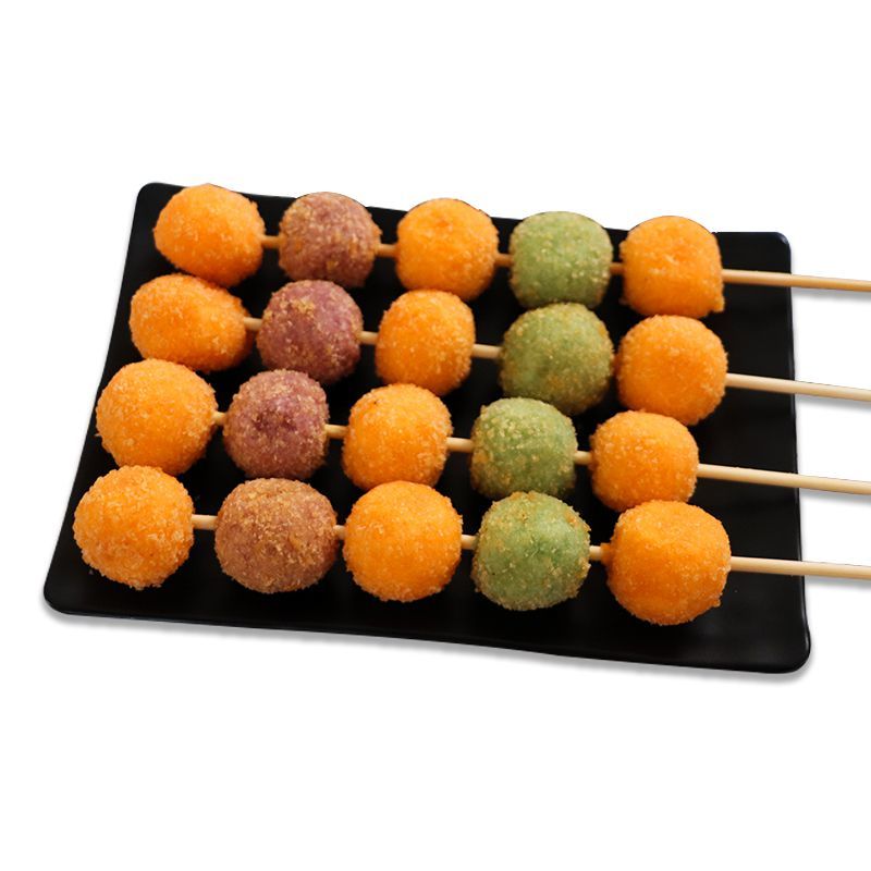 果蔬多彩果串商用17串冷冻油炸小吃素食南瓜中式糕点