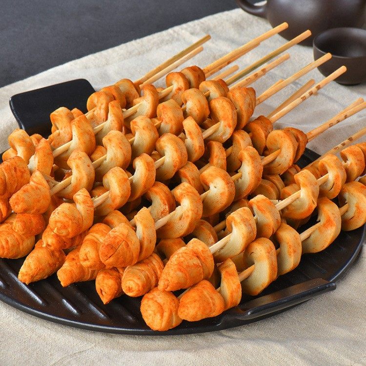面筋油炸大串手工烤面半成品户外烧烤豆制品20支面筋制品