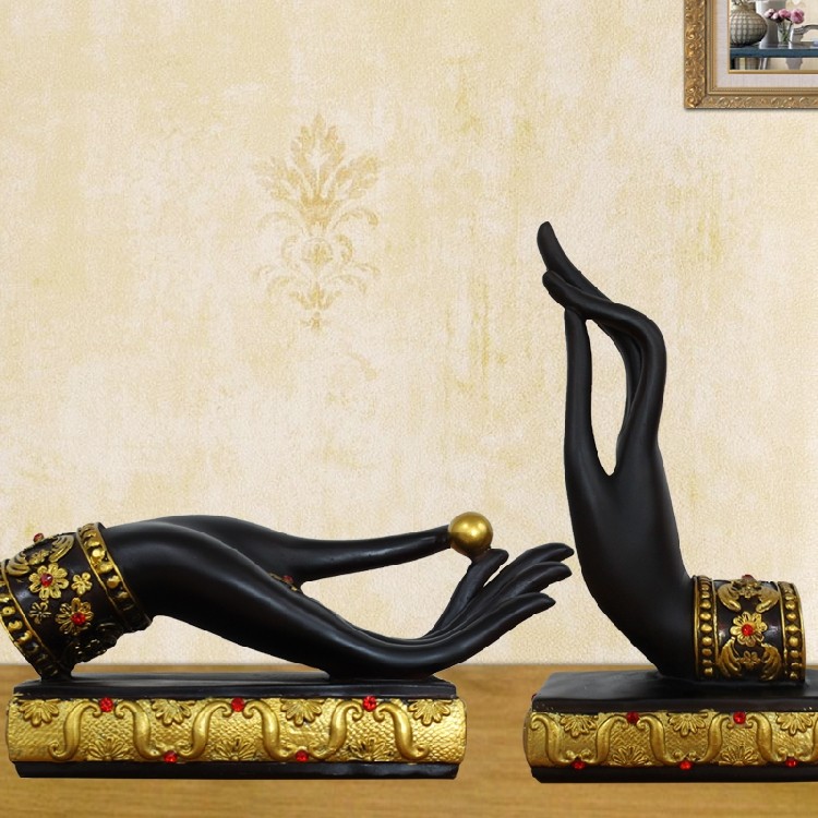 泰式招财佛手摆件东南亚风格创意家居装饰品客厅办公室摆件