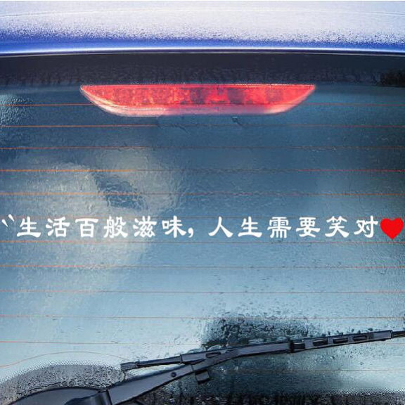 生活百般滋味人生车贴汽车天窗贴纸汽车装饰贴