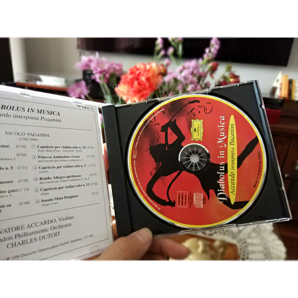 原版进口帕格尼尼魔鬼的颤音阿卡多cd碟4498582小提琴经典名曲