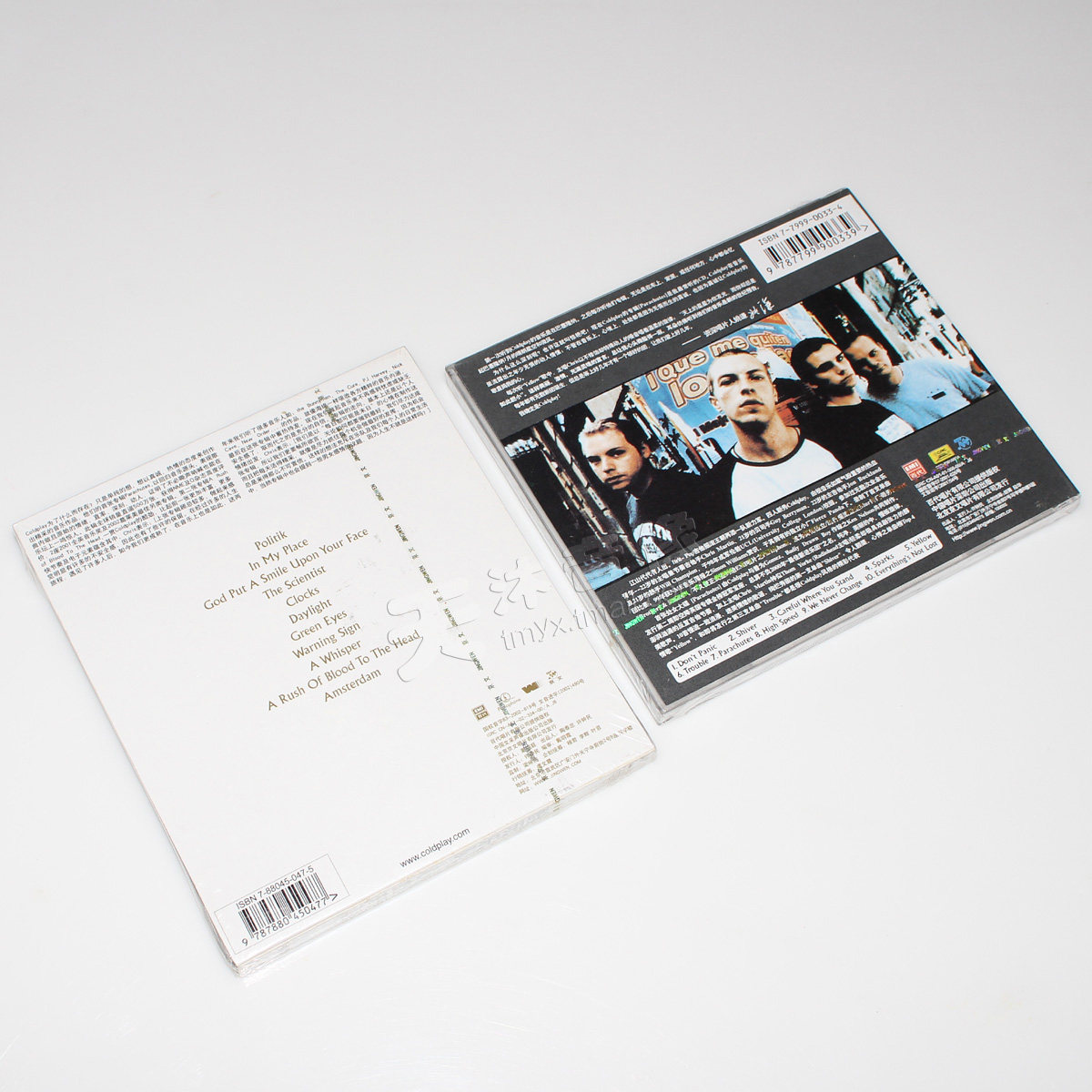 正版coldplay酷玩乐队2张专辑降落伞心血来潮2cd摇滚音乐音乐cd