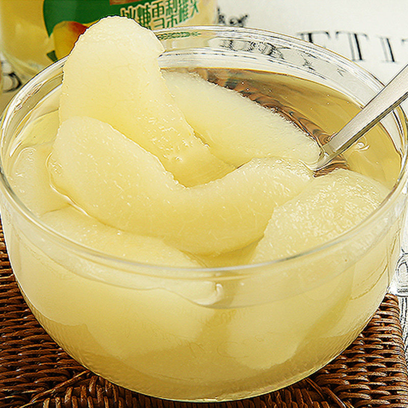 欢乐家雪梨罐头256g 6罐新鲜糖水冰糖雪梨休闲零食梨罐头水果整箱