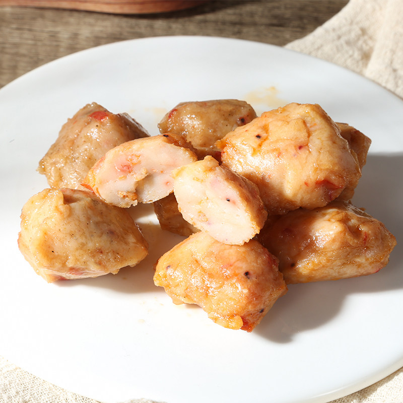 虾球神超godlike南极磷虾虾滑即食虾丸熟食网红即食虾零食