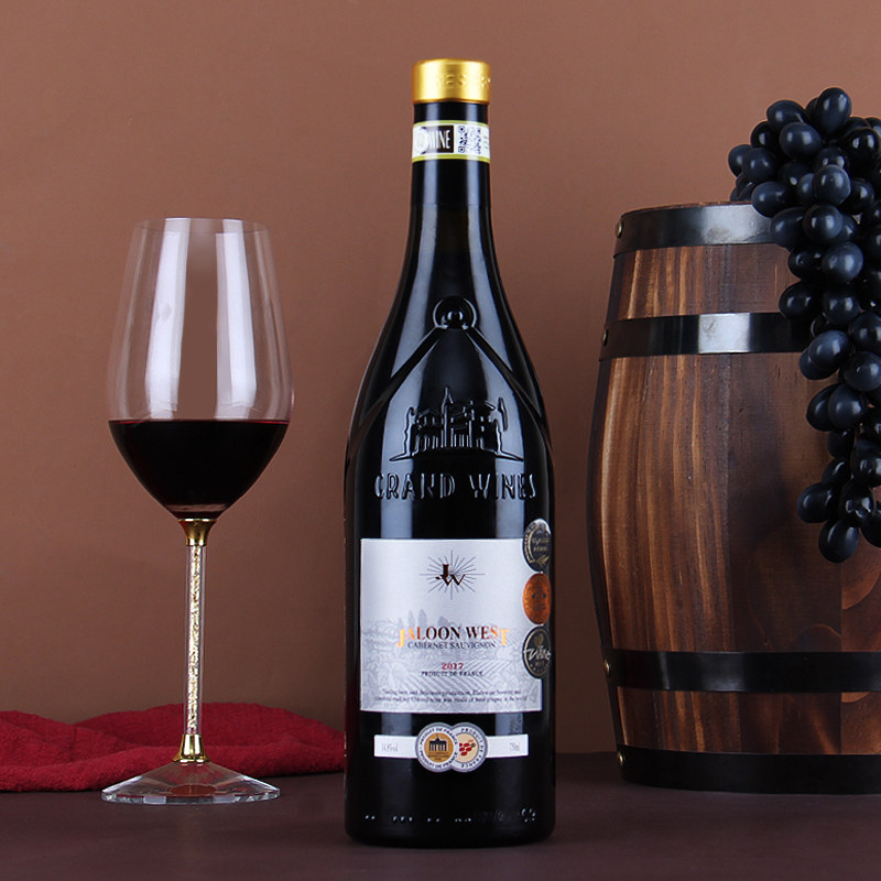 法国原酒进口红酒伽伦西岸帕图斯珍藏赤霞珠干干红静态葡萄酒