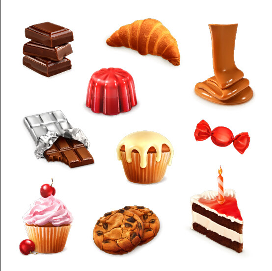 蛋糕点心冰淇淋素材ps矢量图dm宣传单源文件ai巧克力甜点平面设计