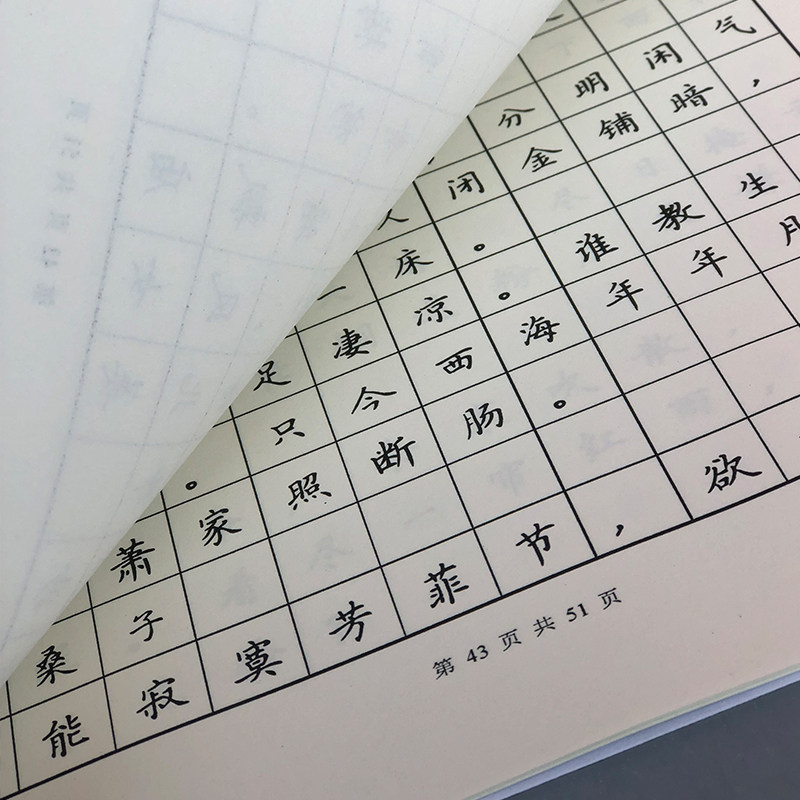 卫夫人簪花小楷 纳兰性德饮水词 硬笔书法练字帖女神体临摹楷书贴