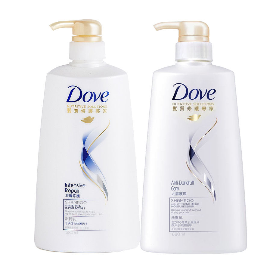 包邮香港多芬洗发水680ml 沐浴露1000ml正品套装控油去屑止痒