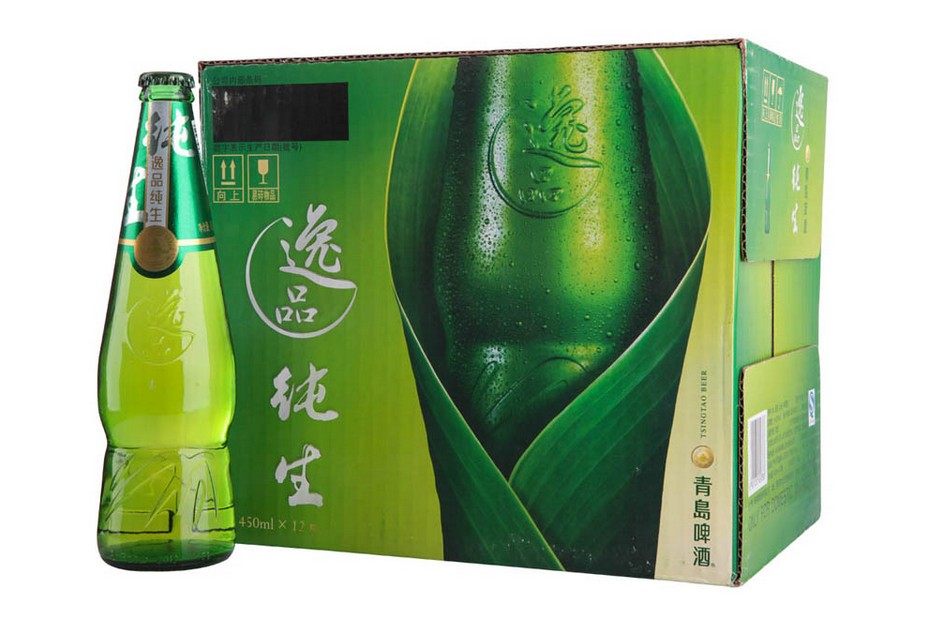 包邮青岛逸品纯生啤酒450ml12瓶登州路56号青岛啤酒啤酒