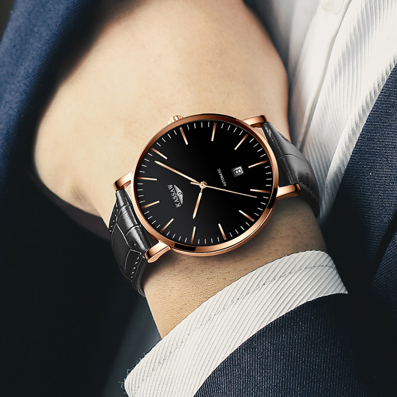 正品名牌瑞士浪琴瑰丽手表男士全自动机械表男表皮带超薄十大品牌