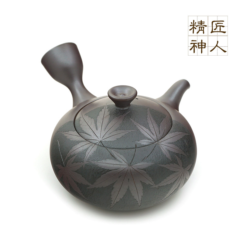 现货日本万古烧名家清水醉月大师手工茶壶进口茶壶