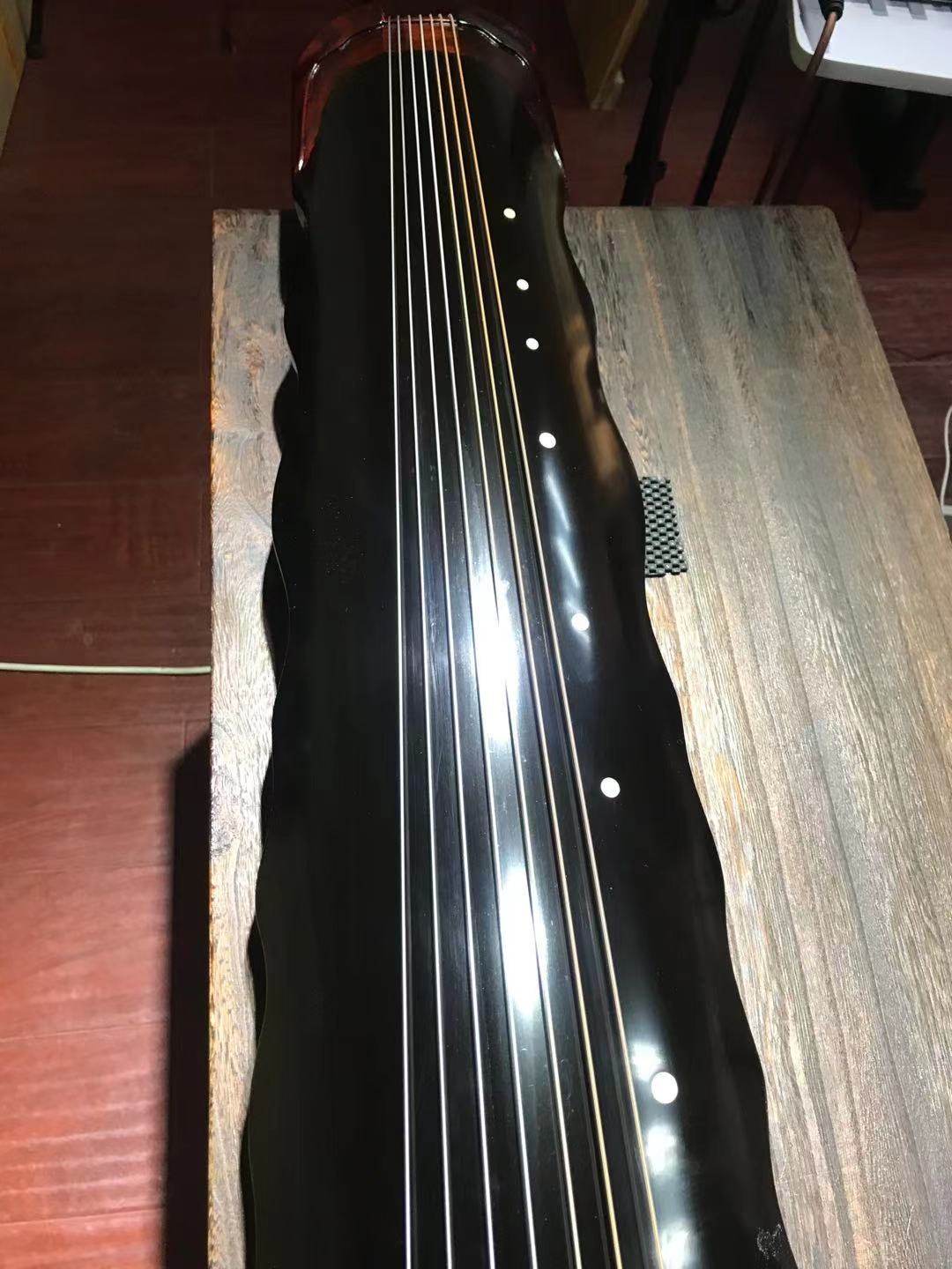 古琴落霞式老杉木生漆手工初学者表演收藏级别古琴