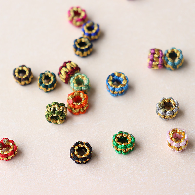 手工编织配件平结线圈璎珞diy手绳手链编绳其他diy饰品配件