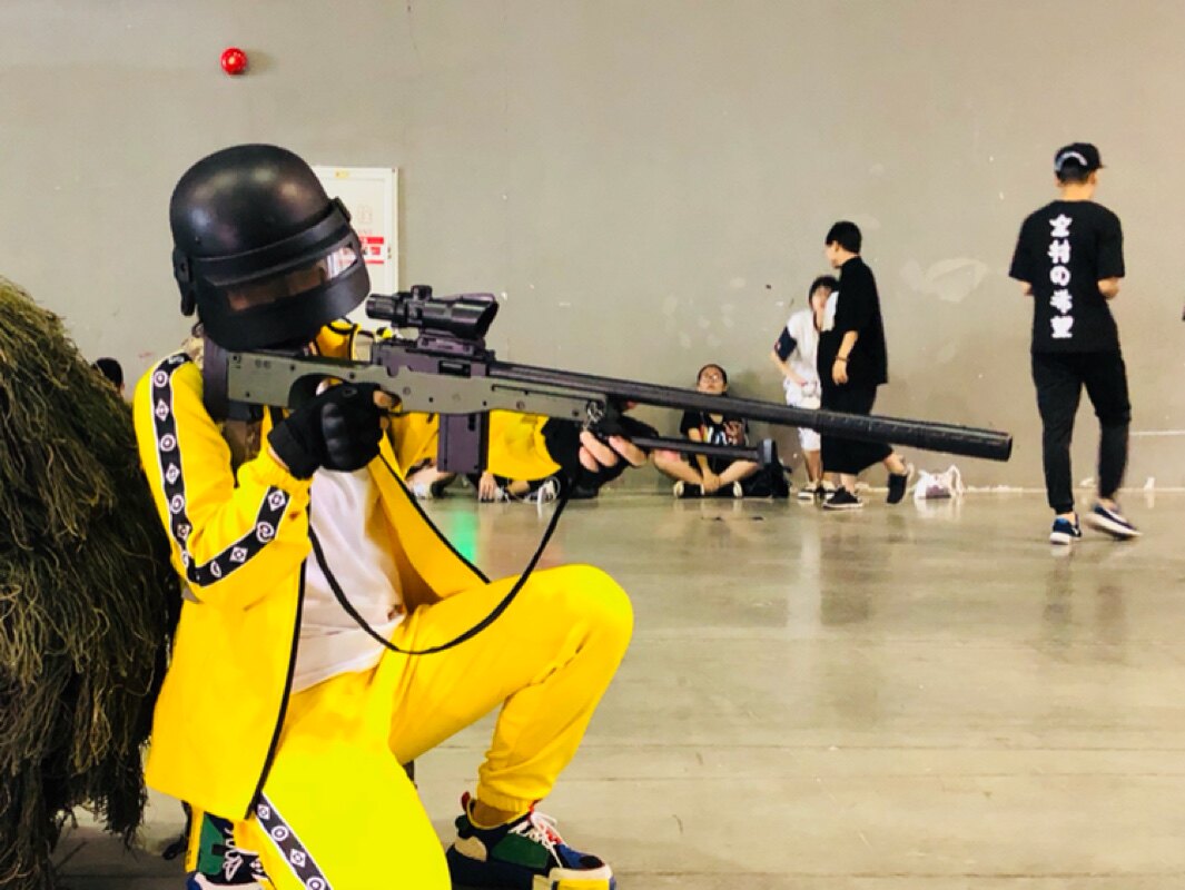 绝地求生美团衣服大逃杀cos小黄人服装吃鸡同款黄色运动套装