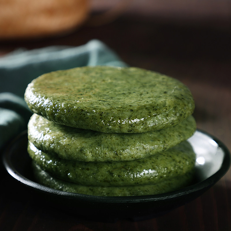 笋肉祁门蒿粿艾草肉馅清明糯米点心糍粑特产传统中式糕点