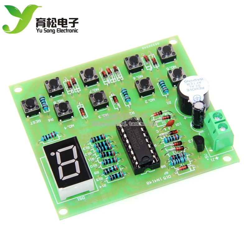 cd4511八路数显抢答套件8路技能竞赛实训diydiy套件