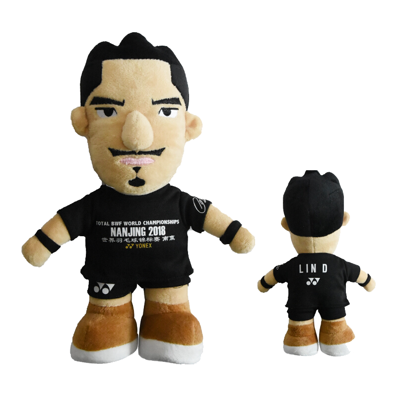 尤尼克斯yonex羽毛球挂件yy布偶林丹李宗伟公仔 世锦赛玩偶8021